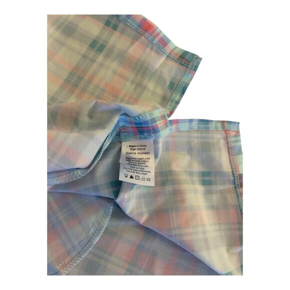 RNWK Renwick Sport Golf Performance Madras Polo Dress NWT Size L Retail $125 - Picture 4 of 9